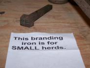 Small branding iron