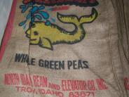 Whole Green Peas Gunny Sack