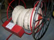 Hand pulled hose cart