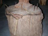 Anvil on stump